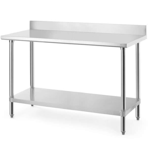 Budžeta līnijas sienas galds ar plauktu un pieskrūvētu apmali 140x60x95 cm