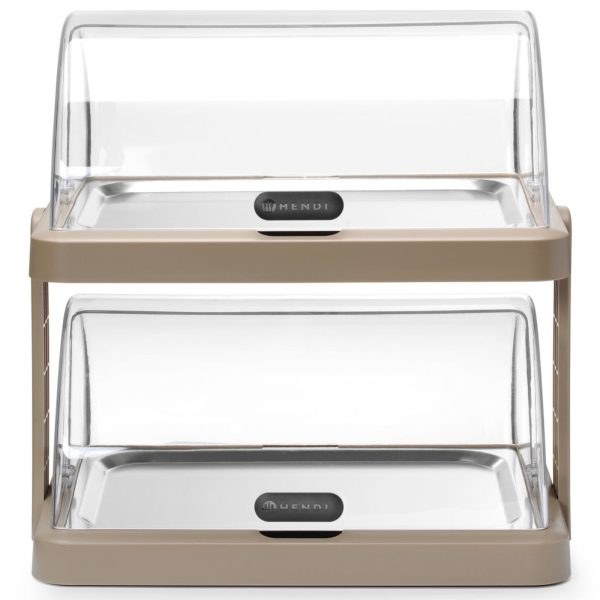 871959-2-hendi-witrynka-chlodzaca-podwojna-bufetowa-hurtownia-dropshipping.jpg Duo UNIQ dubultā bufetes tipa dzesēšanas vitrīna ar rullējamu vāku - bēša