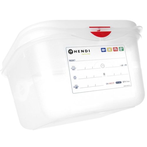 873151-1-hendi-pojemnik-gn-1-6-z-etykieta-pokrywka-hurtownia-dropshipping.jpg Pārtikas trauks GN 1/6 ar vāku ar etiķeti 1,1 l 176x162x65 mm