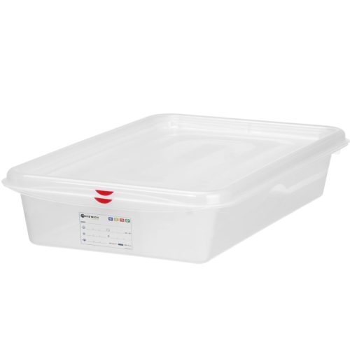 873298-1-hendi-pojemnik-gn-2-3-z-etykieta-pokrywka-9-l-hurtownia-dropshipping.jpg Pārtikas trauks GN 2/3 ar etiķeti un vāku 9 l 354x325x100 mm