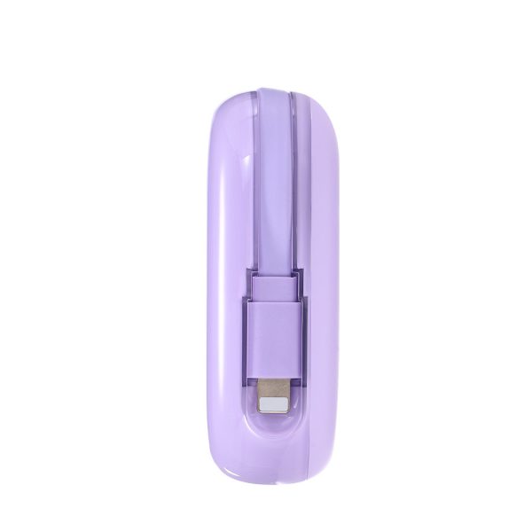 Powerbank 10000mAh Jelly Series 22.5W iPhone Lightning kabelis violets