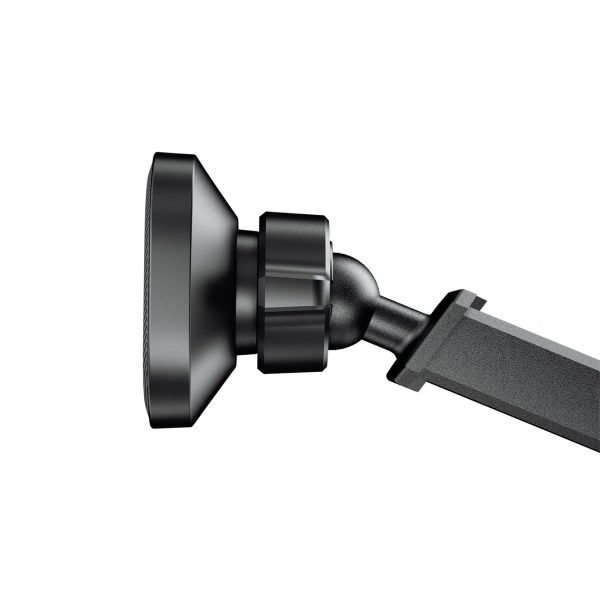 Magnētiskais automašīnas telefona turētājs ar teleskopisku sviru, melns