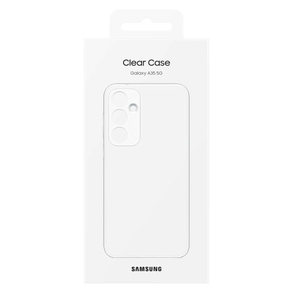Oriģināls caurspīdīgs maciņš Samsung Galaxy A35 tālrunim