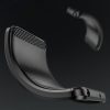 Elastīgs silikona maciņš Xiaomi Redmi Note 14 Pro 4G Carbon vāciņam - melns
