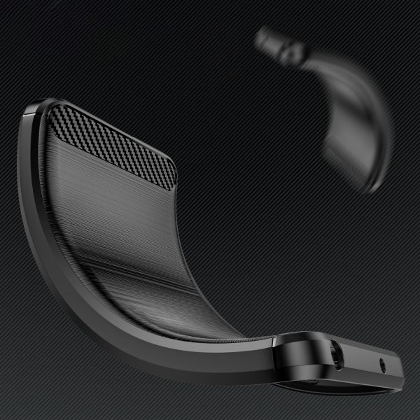 Elastīgs silikona maciņš Xiaomi Redmi Note 14 Pro 4G Carbon vāciņam - melns