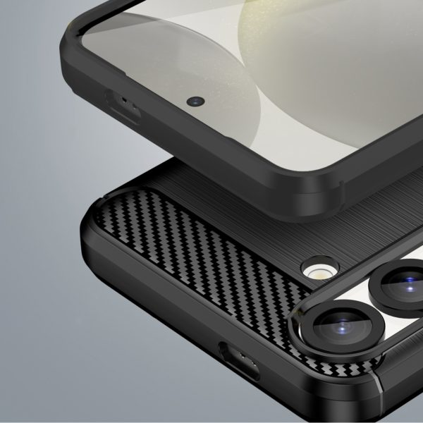 Elastīgs silikona maciņš Xiaomi Redmi Note 14 Pro 4G Carbon vāciņam - melns