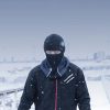 Velosipēdu balaklava, universāla izmēra - melna un pelēka