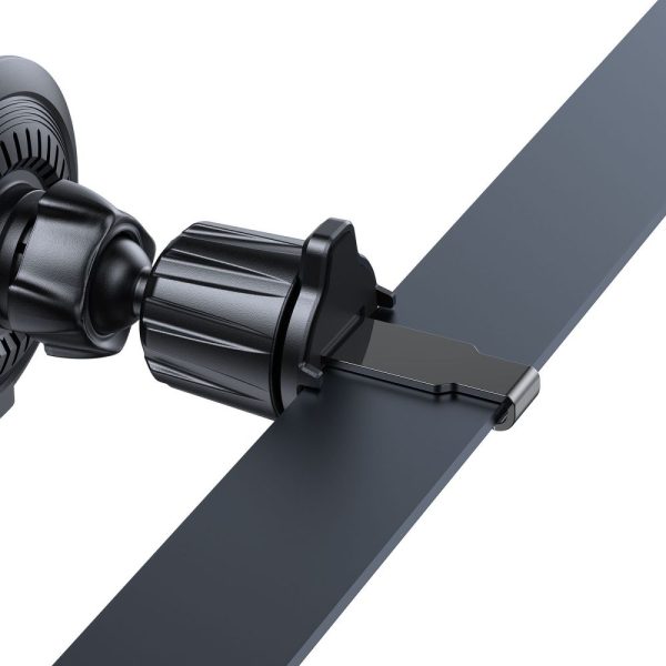 MagSafe 15W automašīnas gaisa atveres stiprinājums ar bezvadu lādētāju - melns