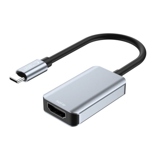 USB-C uz HDMI 4K 60Hz adapteris — melns