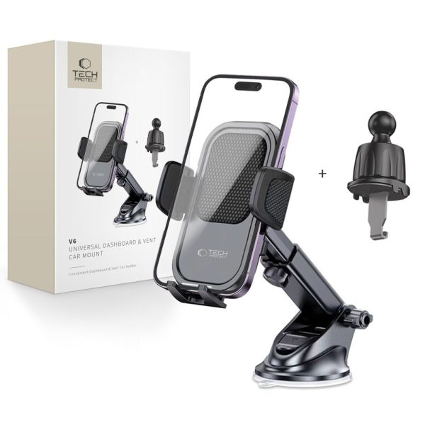 1031077-1-uchwyt-samochodowy-do-smartfona-na-kokpit-kratke-tech-protect-hurtownia-dropshipping-1.jpg Viedtālruņa turētājs automašīnai kabīnes gaisa atverei - melns