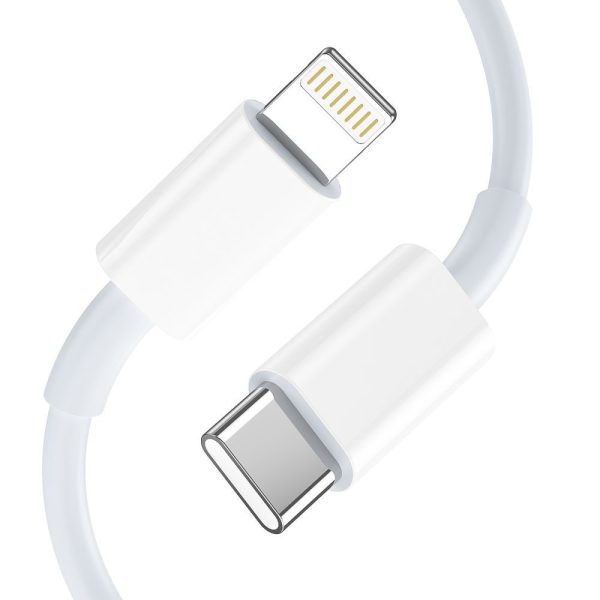 C35W 2x USB-C sienas lādētājs ar USB-C kabeli - iPhone Lightning - balts