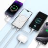 PB31 10000mAh 15W MagSafe magnētiskais Power Bank ar USB-C iPhone Lightning kabeļiem - balts