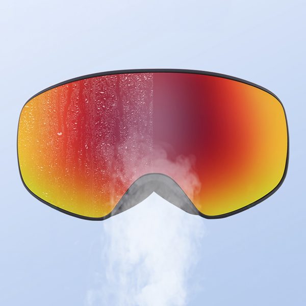 Gogle narciarskie dziecięce nieparujące UV400 M/L - czarne