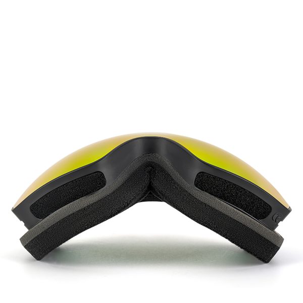 Bērnu slēpošanas brilles ar pretmiglošanas aizsardzību UV400 M/L - melnas