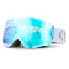 Gogle narciarskie bezramkowe nieparujące UV400 - białe