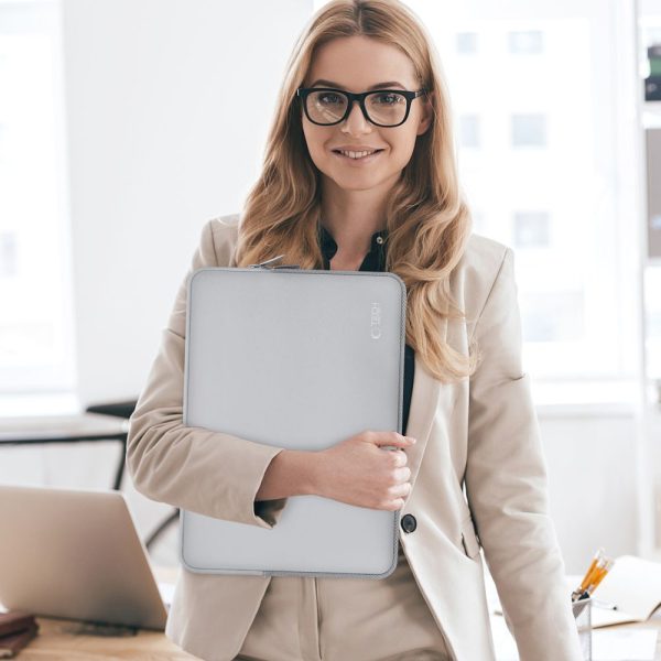 Neoslim klēpjdatora soma 13-14 collu planšetdatoriem + aksesuāru maciņš - pelēka