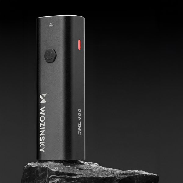 Zestaw lampek rowerowych akumulatorowych przednia tylna 400 lm - czarny