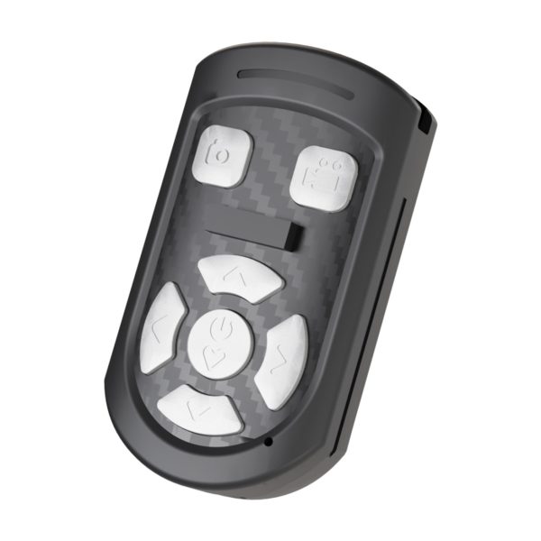 Selfiju nūja ar 360° mākslīgā intelekta sejas izsekošanu un žestu vadību - melna