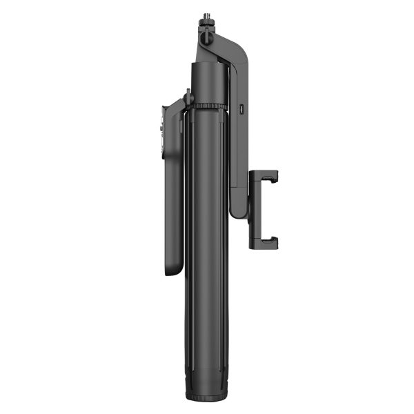 Selfiju nūja ar 360° mākslīgā intelekta sejas izsekošanu un žestu vadību - melna