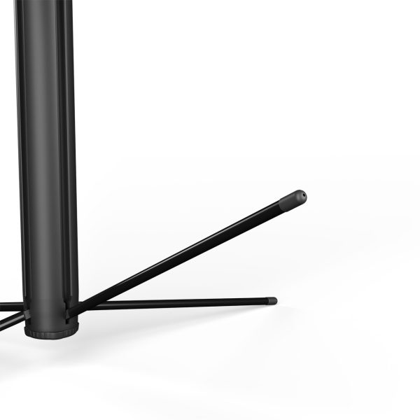 Selfiju nūja ar 360° mākslīgā intelekta sejas izsekošanu un žestu vadību - melna