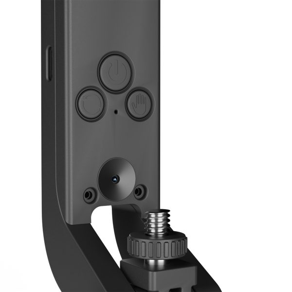 Selfiju nūja ar 360° mākslīgā intelekta sejas izsekošanu un žestu vadību - melna