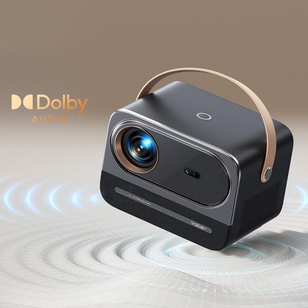 U12 multimediju projektors ar stereo skaļruņiem, LCD FullHD 1080p - melns