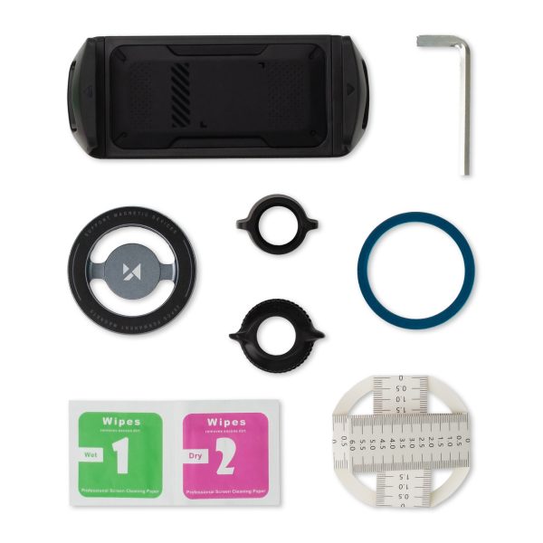 360 grādu salokāms magnētisks galda turētājs tālrunim un planšetdatoram - pelēks