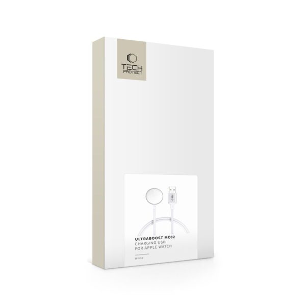 Apple Watch USB-A 3W 1m bezvadu lādētājs - balts