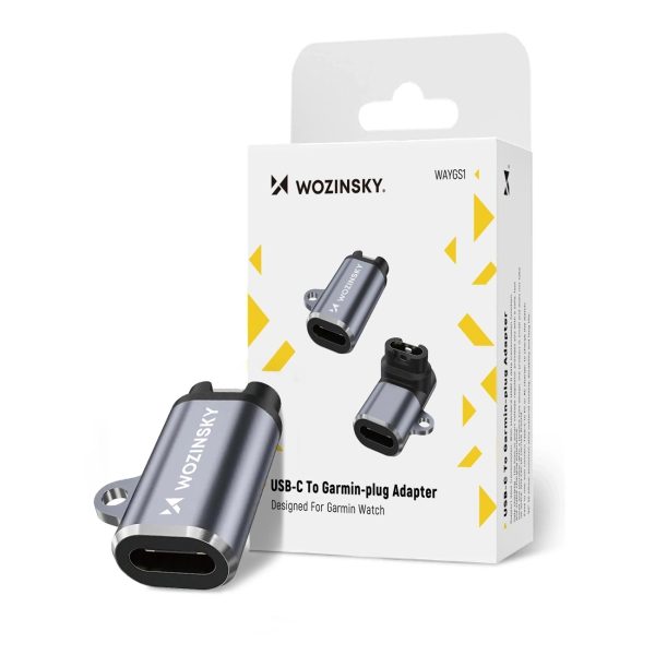 1031131-2-adapter-przejsciowka-usb-c-do-zegarka-garmin-wozinsky-hurtownia-dropshipping-1.jpg USB-C adapteris Garmin viedpulkstenim — pelēks