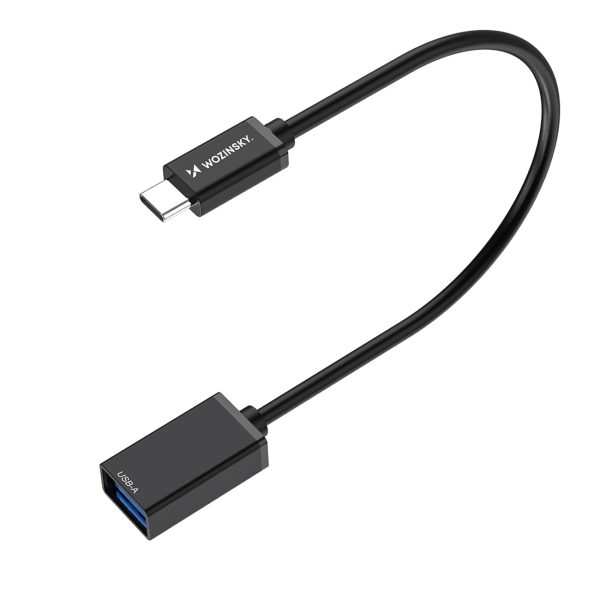 1031132-1-adapter-przejsciowka-usb-c-usb-a-otg-wozinsky-hurtownia-dropshipping-1.jpg USB-C (vīriešu) - USB-A (sieviešu) OTG adapteris - melns