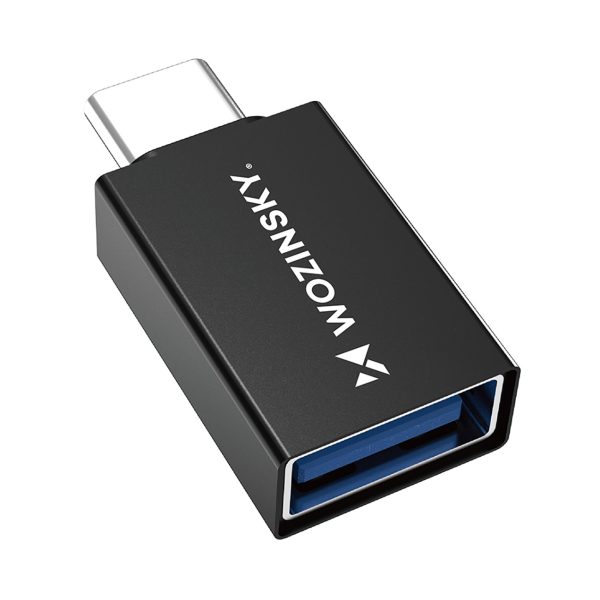 1031133-1-adapter-przejsciowka-usb-c-usb-a-10gb-s-wozinsky-hurtownia-dropshipping-1.jpg USB-C uz USB-A 10Gb/s adapteris — melns