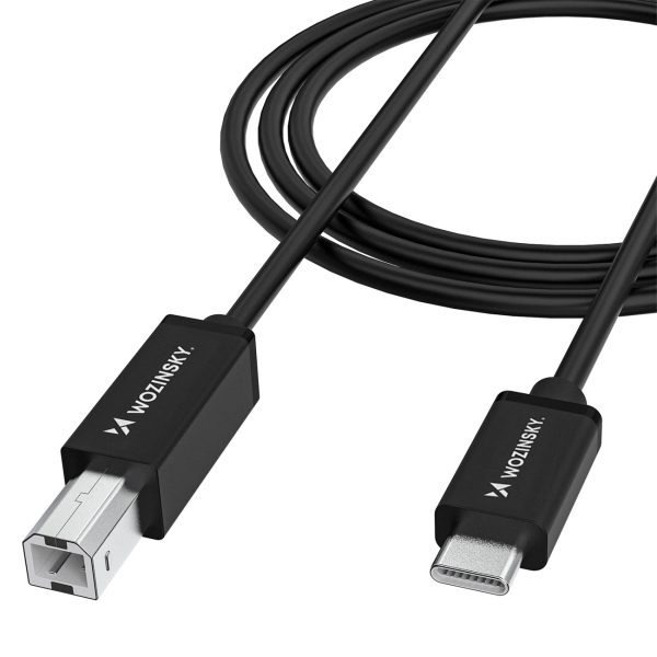 Kabelis printera skenerim USB-B - USB-C 1m - melns