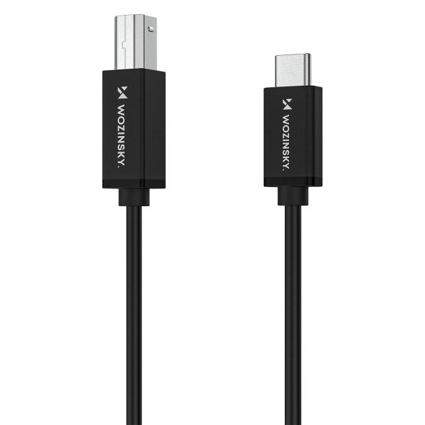 Kabelis printera skenerim USB-B - USB-C 1m - melns