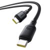 USB-C 100W 1m kabelis - melns