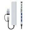 1031148-6-hub-rozdzielacz-wielofunkcyjny-8w1-usb-c-usb-a-sd-tech-protect-hurtownia-dropshipping-1.jpg Daudzfunkcionāls sadalītājs 8in1 USB-C USB-A SD/TF AV3.5 - pelēks