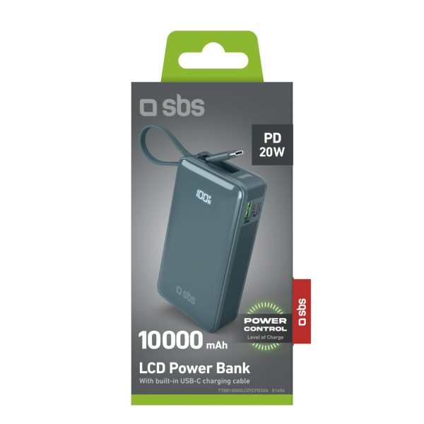 1031156-2-powerbank-10000mah-usb-a-usb-c-wyswietlacz-20w-sbs-hurtownia-dropshipping-1.jpg Powerbank 10000mAh USB-A USB-C ar iebūvētu displeju un 20W USB-C kabeli - pelēks