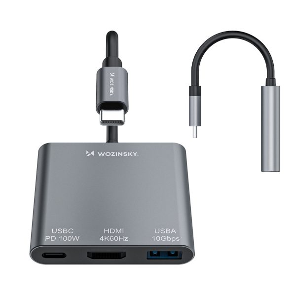 1031166-4-hub-rozdzielacz-usb-c-na-usb-c-usb-a-hdmi-wozinsky-hurtownia-dropshipping-1.jpg USB-C uz USB-C USB-A HDMI PD 10Gb/s 4K sadalītāja centrmezgls - pelēks