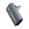 1031172-3-adapter-przejsciowka-katowa-usb-c-40gb-wozinsky-hurtownia-dropshipping-1.jpg USB-C 40Gb/s 240W 8K OTG leņķiskais adapteris - pelēks