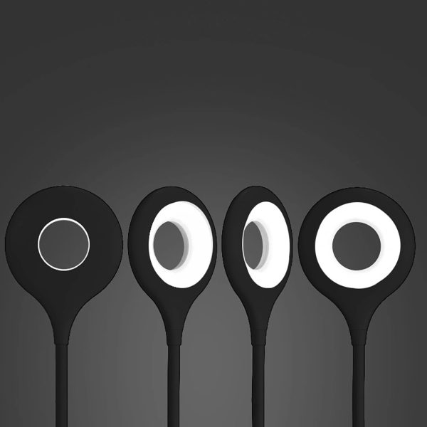 Mini bezvadu LED lasīšanas lampa ar klipsi un USB-C kabeli, 80lm - melna