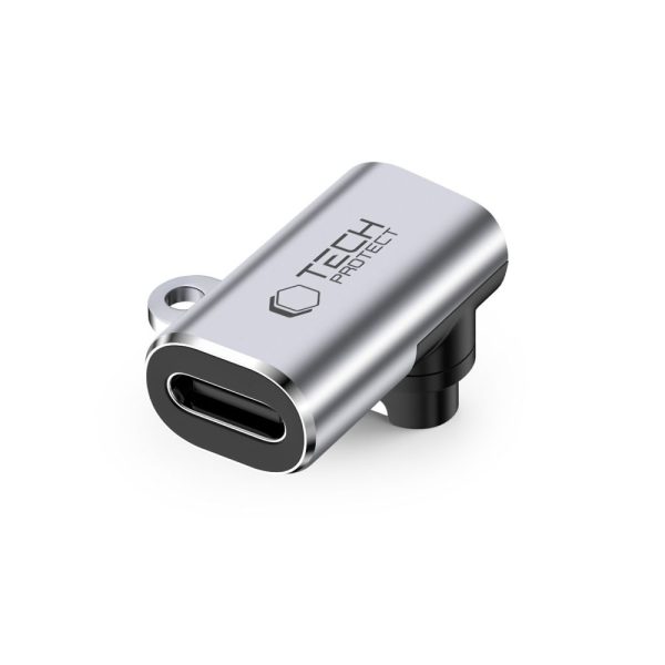 1031188-2-adapter-przejsciowka-usb-c-do-garmin-tech-protect-hurtownia-dropshipping-1.jpg USB-C leņķiskais adapteris Garmin pulksteņiem — pelēks