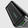 Powerbank 20000mAh klēpjdatoram, planšetdatoram, viedtālrunim PD AFC USB-C USB-A 65W - melns
