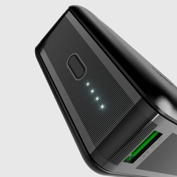 Powerbank 20000mAh klēpjdatoram, planšetdatoram, viedtālrunim PD AFC USB-C USB-A 65W - melns