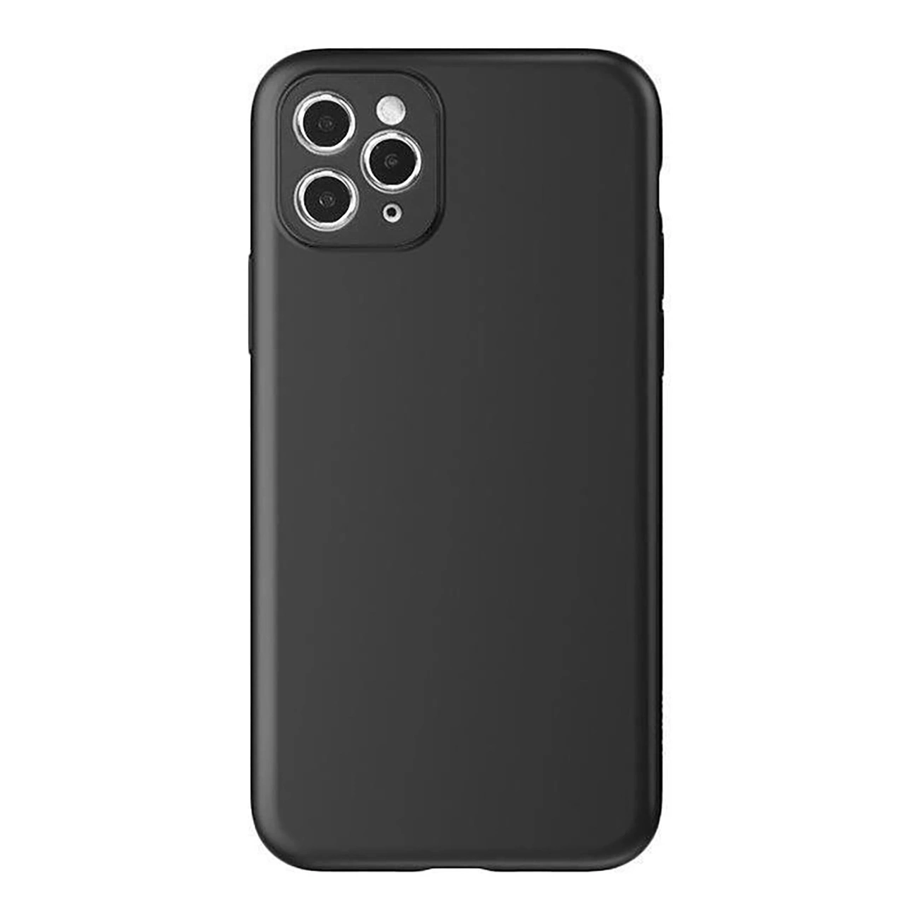 iPhone 17 Pro Max mīkstais vāciņš - melns