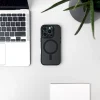 iPhone 17 Pro modes maciņš ar MagSafe aizsargvāciņu — melns