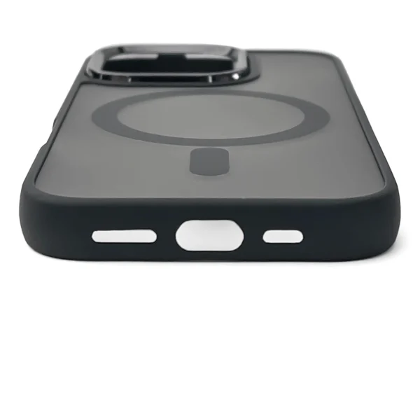 iPhone 17 Pro modes maciņš ar MagSafe aizsargvāciņu — melns