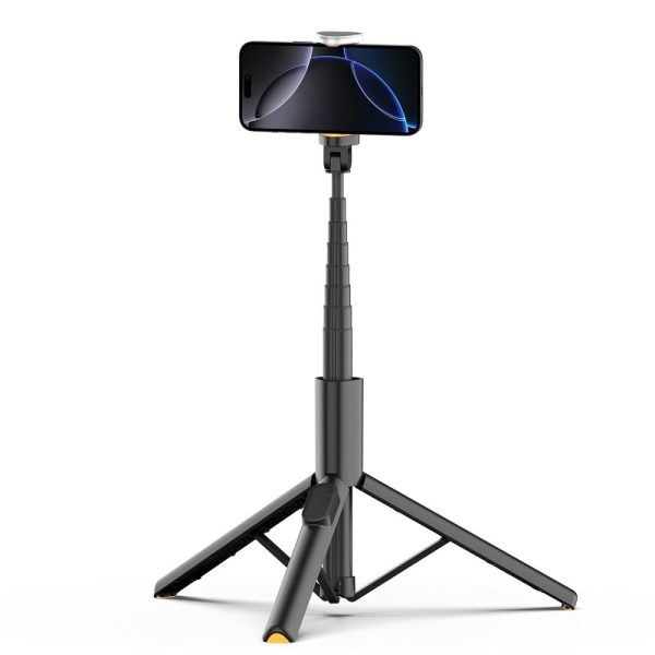 Selfiju nūjas salokāms statīvs ar Bluetooth tālvadības pulti 146 cm