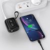 K32 10000 mAh Powerbank ar iebūvētu USB-C iPhone Lightning kabeli 22,5 W - melns
