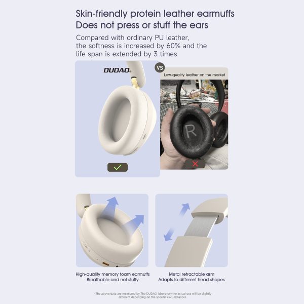 X22 Max Bluetooth ANC bezvadu austiņas - bēšas