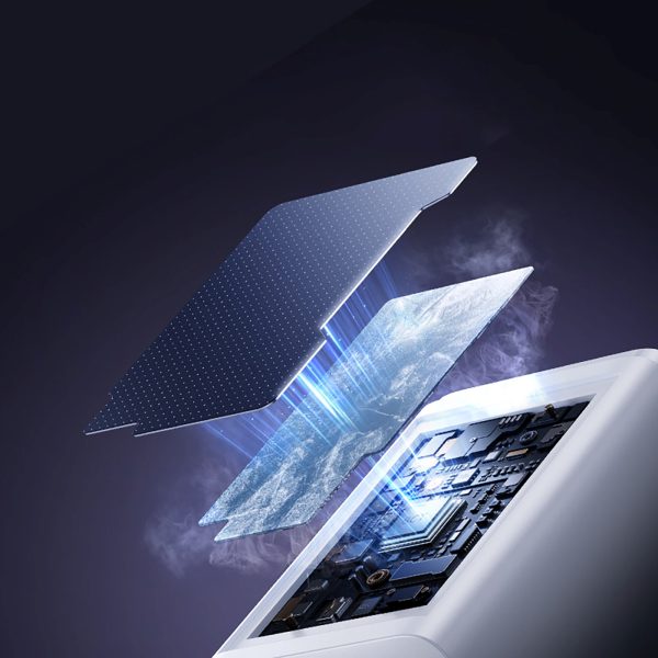 EnerFill FE11 2x USB-C USB-A 100W sienas lādētājs - balts