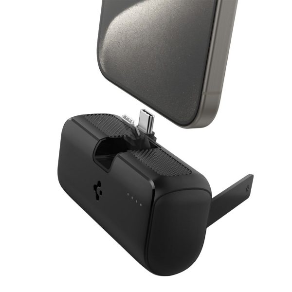 Powerbank ar statīvu EA2205 5000mAh 22,5 W - melns